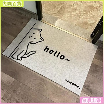 台灣有貨🚚入戶地墊防滑貓咪腳墊 玄關地墊 絲圈地墊 颳泥地墊 進門地墊 入戶門地墊門口進門腳墊可裁剪絲圈進戶門墊 FE