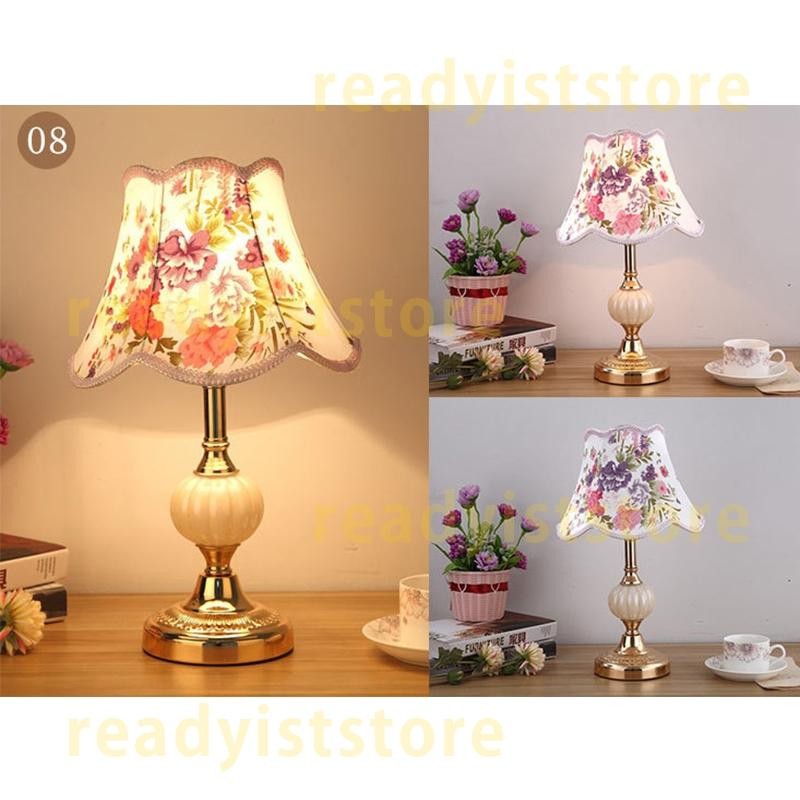 ヴィンテージ スタンドライト ガラス 花 ピンク アンティーク調 花