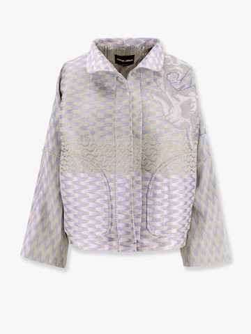 Jacquard hemp, linen and silk caban - GIORGIO ARMANI - gender_Woman