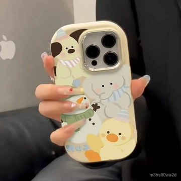 卡通雪人大象 防摔 適用蘋果iPhone 16 15 14 13 12 11 Pro max XR XS 8 7P手機殼