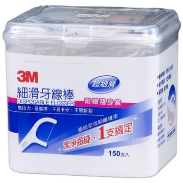 3M 細滑牙線棒  150支  1盒