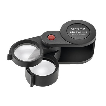 3x+6x=9x/23mm 德國製兩鏡式消色差珠寶放大鏡 11869