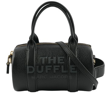 MARC JACOBS 粒面皮革迷你波士頓二用包(黑色)