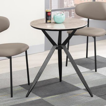 Boden-艾恩2尺工業風岩板圓型餐桌/小圓桌/休閒桌/商業洽談桌