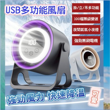 👍台灣發貨+發票 2025新款USB桌上型新風扇 小型便攜式迷你家用廚房宿舍無葉小風扇 桌面循環扇 夜燈小風扇 無刷風扇