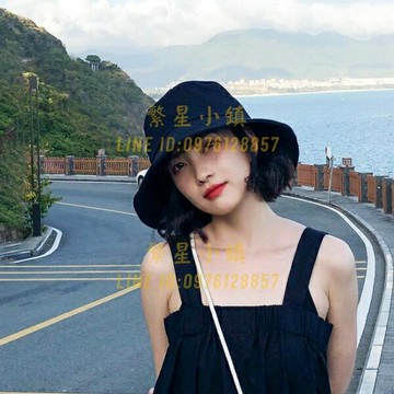 漁夫帽女夏季韓版百搭日系防曬遮陽太陽帽子男盆帽素顏潮【繁星小鎮】