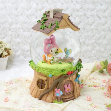 【JARLL讚爾藝術】~三麗鷗 My Melody 森林春天音樂派對 水晶球音樂鈴(KT1703) 生日禮物 (現貨+預購)
