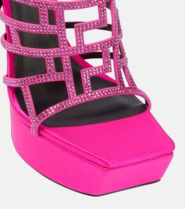 Versace Greca embellished maze sandals