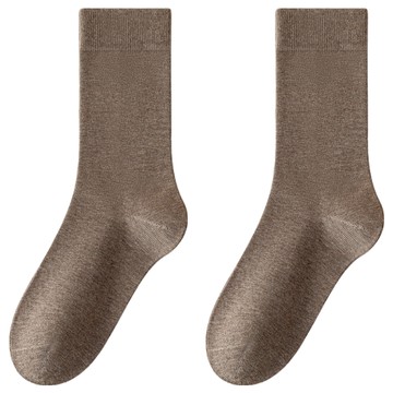 NICOFUN 愛定做 女款MIU系穿搭無骨縫頭中筒襪  22.5~25cm  咖灰色