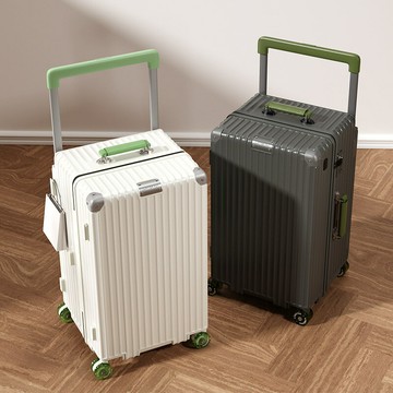 行李箱 旅行箱 拉桿箱 輕便萬向輪 出國學生登機箱寬拉桿配色大容量行李箱拉桿箱萬向輪男女旅行箱潮流密碼