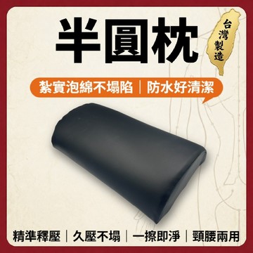 一枕多用【志遠】§台灣製現貨§ 半圓枕 醫院診所指定 支撐力足 防水耐髒 頸腰兩用 美容枕 辦公腰靠 午安枕 中醫推拿
