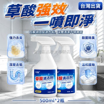 台灣出貨✨ 草酸清潔劑 強力除垢 廁所潔廁劑 馬桶清潔 浴室除污 瓷砖清洗 蹲便器專用 2入組