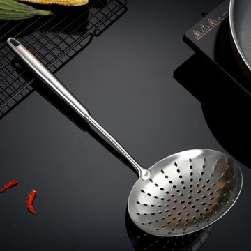 304不銹鋼漏勺過濾網勺家用撈面餃子網篩小廚房油炸大號火鍋笊籬