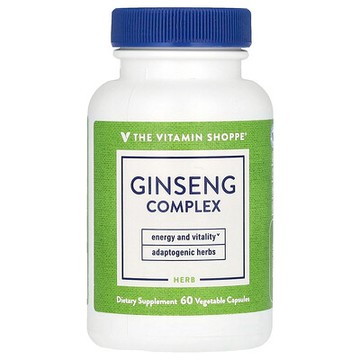 The Vitamin Shoppe, 人參複合物，60 粒素食膠囊