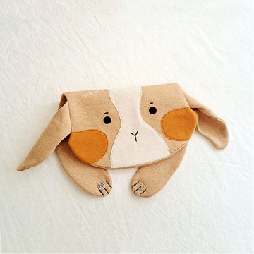 垂耳小兔造型圍兜口水巾