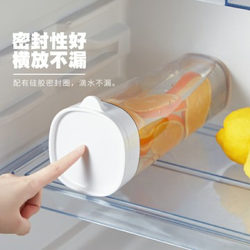 日本冷水壺家用帶茶濾耐高溫果汁涼水杯密封防漏塑料大容量泡茶壺
