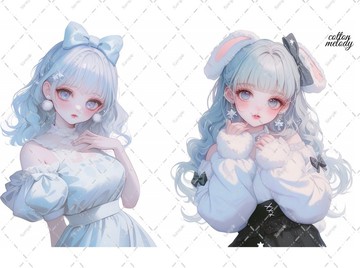 original sticker no.2419 人物貼紙 原創貼紙 原創人物貼紙 裝飾貼紙 cotton melody