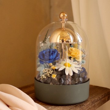 【遇見恆久】星夜 The Starry Night 款 充電式永生花拍拍燈