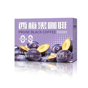 【台灣出貨】5拼茉莉黑咖啡白芸豆滇紅西梅黑咖啡速溶0脂0蔗糖冷熱沖泡