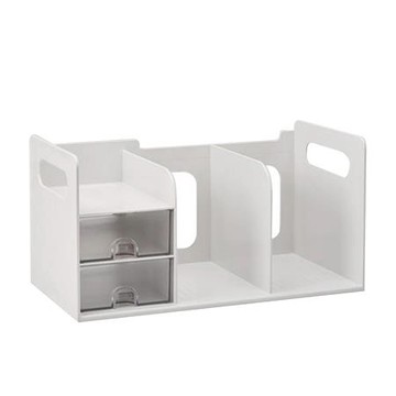 雙鶖Flying超大型創新書架/附整理盒/BR-1387-IV/象牙白