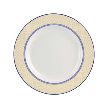 英國Spode-Blue Italian 典藏義大利藍系列(200週年Giallo網格紀念款)-27cm餐盤【領券滿額再折千10/31止】