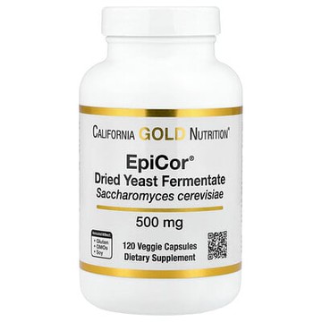 California Gold Nutrition, EpiCor®，乾酵母發酵物，500 微克，120 粒素食膠囊