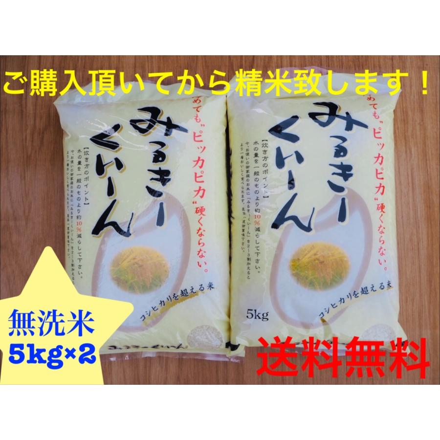 千葉県産　ミルキークィーン　乾式無洗米　10ｋｇ（5ｋｇ×2）令和4年産