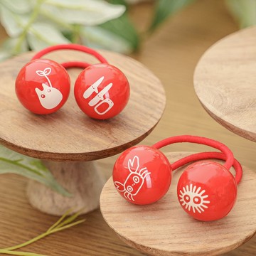 真愛日本 宮崎駿 吉卜力 龍貓 球形髮束組 小梅的髮束 髮束 髮圈 頭飾 飾品 綁頭髮 禮物