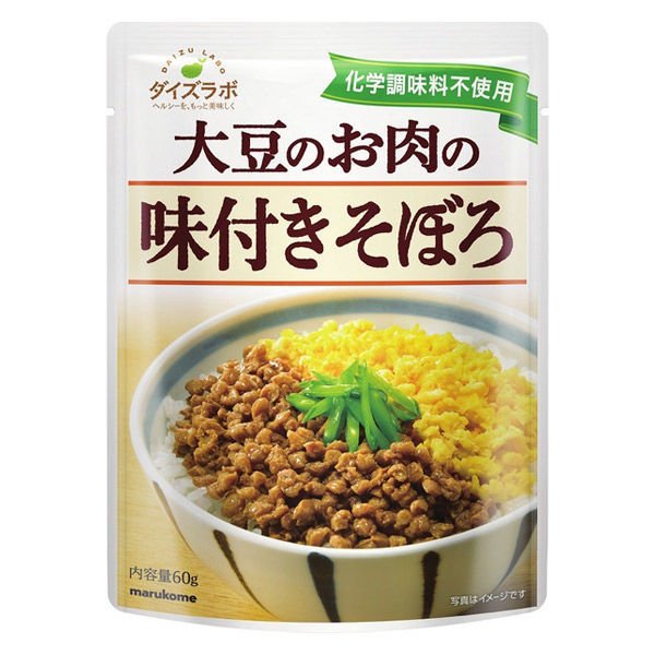 マルコメマルコメ 大豆のお肉の味付きそぼろ 60g 1袋