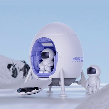AST-M43 月球著陸艙太空人極光投影燈-附遙控器
