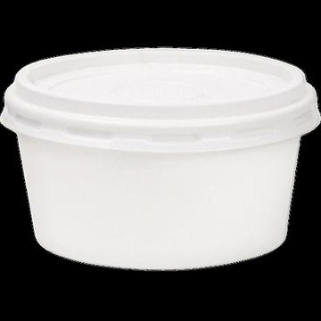 大慶商社 素面紙容器 520ml 含蓋組 (100入/組)  1組  100個