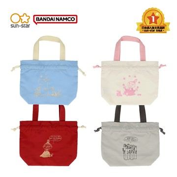 【sun-star】MOOMIN嚕嚕米 防水尼龍閃亮手提束口收納袋 (日本進口台灣現貨)  束口袋 小物收納束口包 提袋
