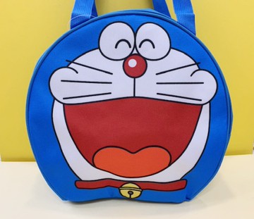 【震撼精品百貨】Doraemon_哆啦A夢~小叮噹縮口收納包/手提包-大笑哆啦A夢#00284