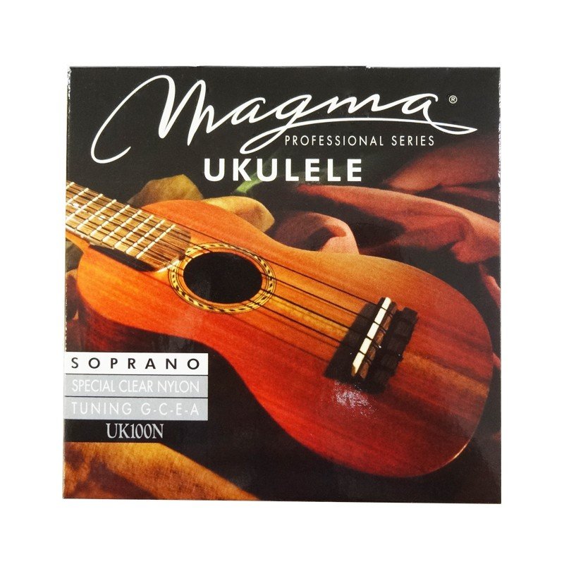 MAGMA STRINGS マグマストリングス「UK100N CLEAR NYLON」ソプラノウクレレ用セット弦 クリアナイロン（ハワイアン）