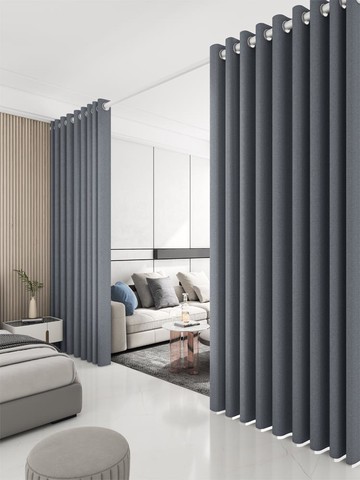 門簾隔斷簾臥室家用免打孔遮擋簾房間分隔神器出租房分割臥室客廳