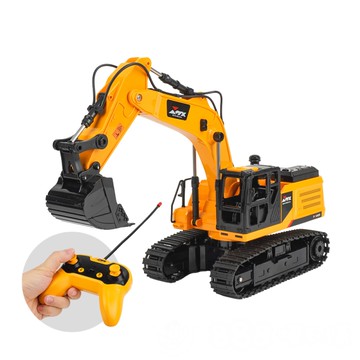 1:18 遙控挖土機/怪手(USB充電池/5通遙控/履帶可單邊動作/車體360度手動)(6801)【888便利購】