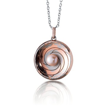 銀河項鍊 生日禮/定情/友誼/愛情/淡水養殖珍珠/木目金/限量