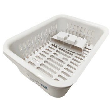 Richell 利其爾 收納控水籃組  易於清洗  素色美觀實用性高  M  014252611  1個