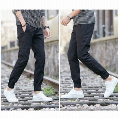 ジョガーパンツ メンズ アンクルパンツ ボトムス スリム デザイン カジュアル ファッション くるぶし丈 通販 Lineポイント最大get Lineショッピング