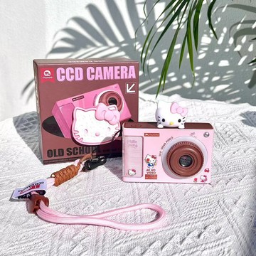 免運 臺現💕Hello Kitty 數碼複古照相機高清學生雙攝可愛校園旅遊送朋友禮物交換禮物