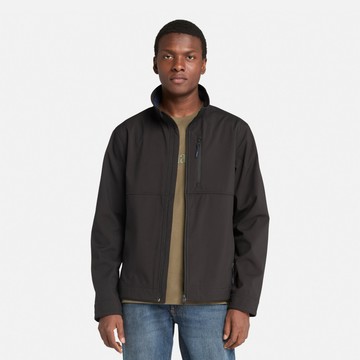 Timberland 男款黑色防風軟殼外套｜A6AU4001