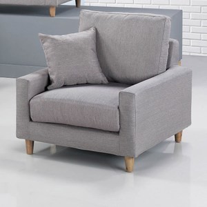 巴斯卡單人布沙發