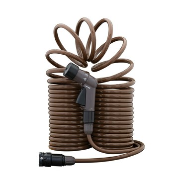 TAKAGI螺旋式水管15m R015SBR7 灑水澆花 園藝澆水 家用洗車 寵物清潔 窗戶清洗 居家掃除