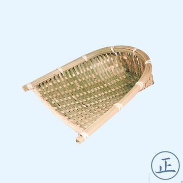 竹編畚箕盛器【大正餐具批發】竹編籃 竹製畚箕 復古竹製海鮮炸物盤 笨箕畚斗 製竹盤赤箕 赤箕手工編織籃 竹編收納盤