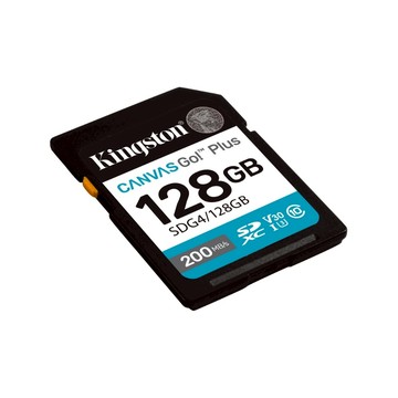 金士頓 Canvas Go! Plus 128G SDXC 相機 記憶卡 支援4K影片
