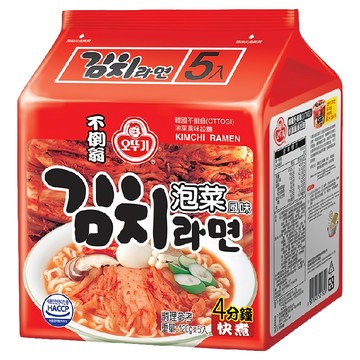 OTTOGI 不倒翁 泡菜拉麵 120g  5包