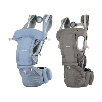 nac nac 腰凳式減壓嬰兒揹帶-睿智藍/冷靜灰【悅兒園婦幼生活館】