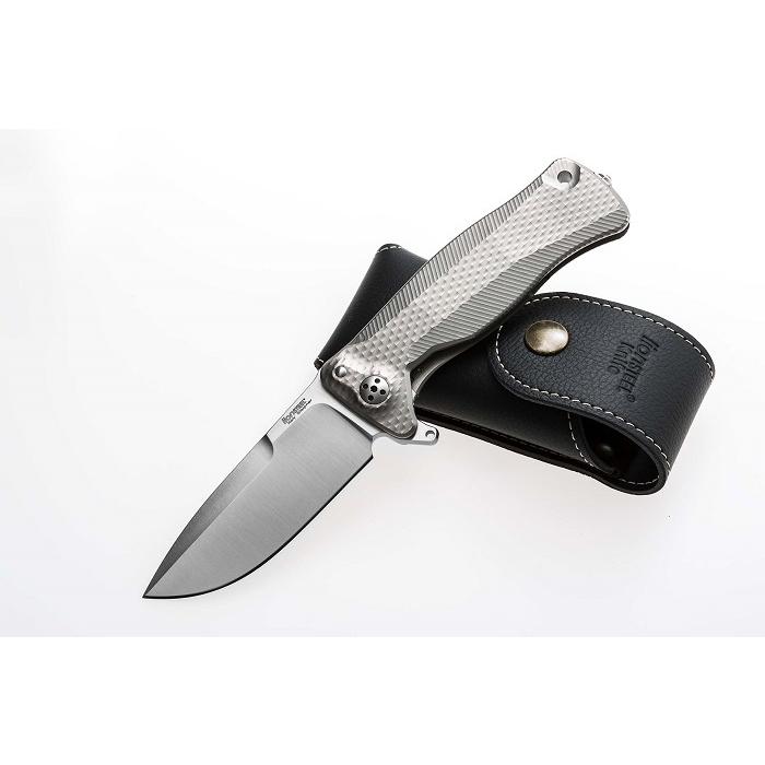 ライオンスチール SR11G  EDC 折り畳みナイフ スレイプナー鋼 グレーチタン ハンドル,lionSTEEL knife