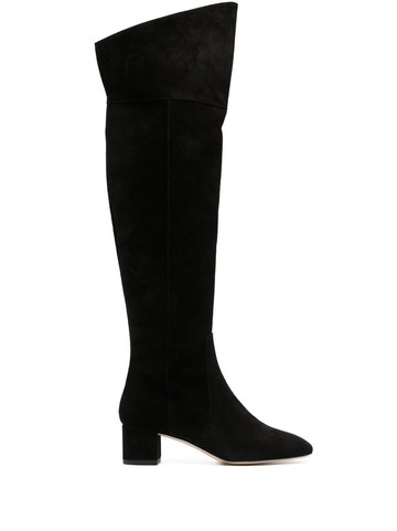 Aeyde - Letizia thigh-high boots - women - Calf Leather/Calf Leather/Calf Suede - 38 - Black