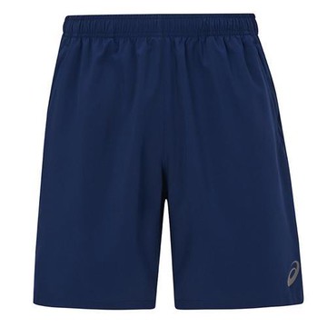 Asics 亞瑟士 短褲 男裝 7吋 拉鍊口袋 藍【運動世界】2033B964-400